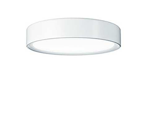O stropní LED svítidlo 58W/830 - hliníkové pouzdro; práškově lakováno - vydutý, dovnitř vyklenutý opálový plastový kryt z PMMA pro homogenní podsvětlení - nepřímý podíl světla ke zjasnění stropu -