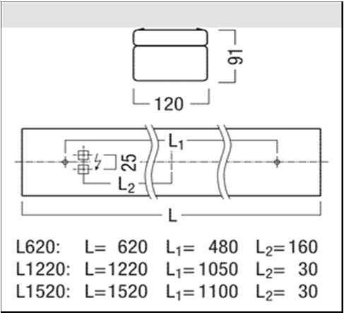 R2+R2A stropní/zavěšené LED svítidlo 38W/840 - tělo svítidla z bíle lakovaného plechu, kryt stříkaný z čirého PMMA; optika LRO redukující jas - kvalitní, po celém obvodu zpěněné, hydrofobní těsnění z