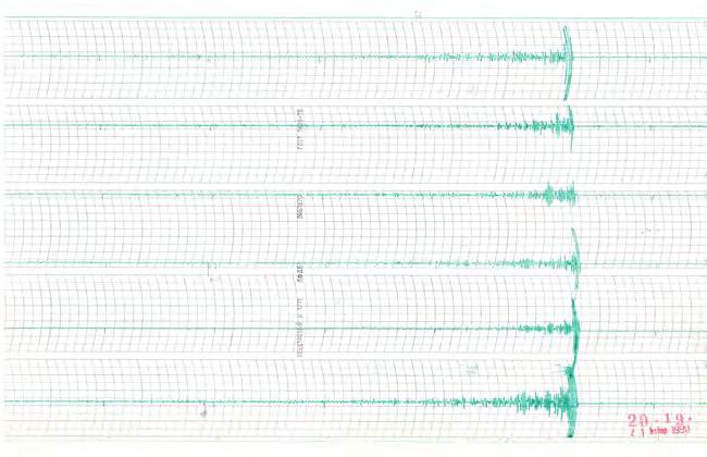 Registrace seismických jevů Registrace seismických jevů probíhala na stanici Polom na počátku devadesátých let stále pomocí sovětské aparatury, v té době již technicky i morálně zastaralé.