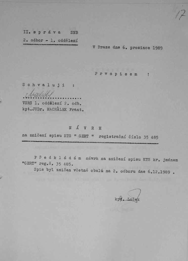 274 Studie Dokumenty o skartaci na 2. odboru II.