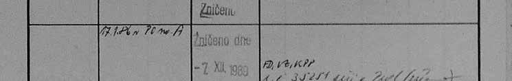 agenturního svazku NATHALY (reg. č.