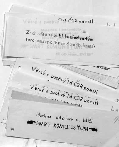 Studie 97 Letáky vydávané skupinou Evžen. ABS, f. Vyšetřovací spisy UL, arch. č. V-2045 UL. měl být zaslán do cukrovaru.