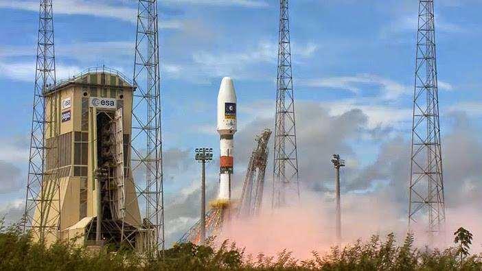 22.8.2014 Družice Galileo IOC M1 (pojmenované Doresa a Milena) Start ve 12:27 UT / nosná raketa Sojuz-ST-B/Fregat-MT/ Chybné navedení na oběžnou dráhu družic Galileo zřejmě způsobila chyba v řídicím