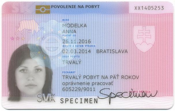 3.4.2 Elektronický doklad o povolení na pobyt (edopp) Pred spustením aplikácie overte, že Váš elektronický doklad o povolení na pobyt (viď obrázok nižšie) je aktivovaný a poznáte hodnotu BOK,