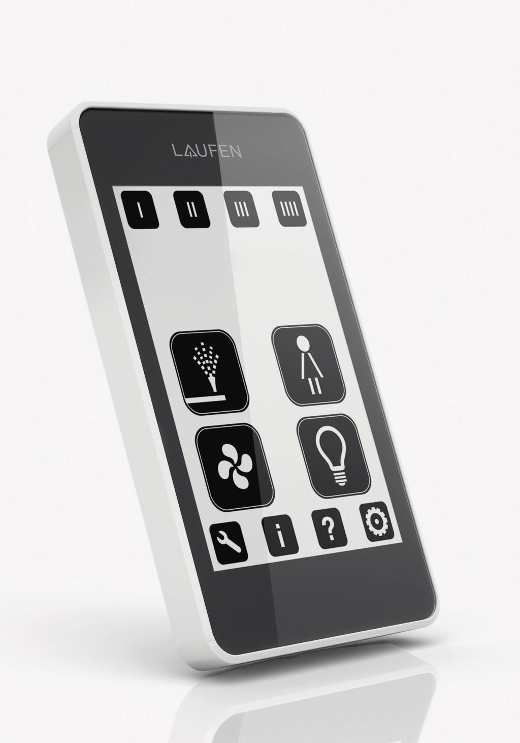 DÁLKOVÝ OVLADAČ S DOTYKOVÝM PANE- LEM REMOTE CONTROL WITH TOUCH SCREEN DÁLKOVÝ OVLADAČ Dálkový ovladač s dotykovou plochou usnadňuje ovládání, poskytuje další servisní informace a umožňuje nastavení.