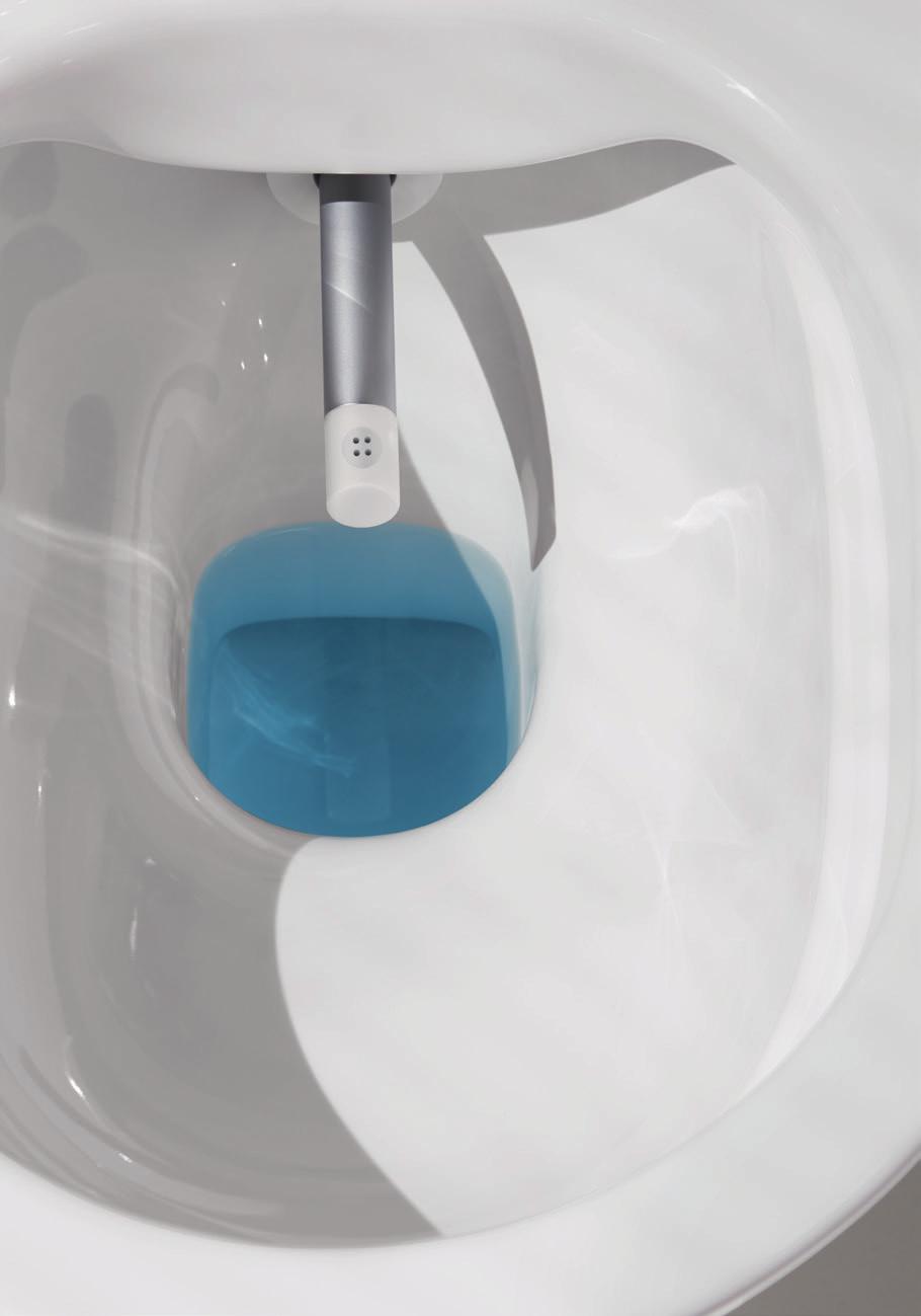 SPRŠKA SE 7 STUPNI NASTAVENÍ SHOWER WITH 7 PRESSURE LEVELS NASTAVENÍ PODLE PŘÁNÍ Silný, ale přesto jemný proud spršky s optimální vzdáleností a úhlem umožňuje regulaci v sedmi stupních.