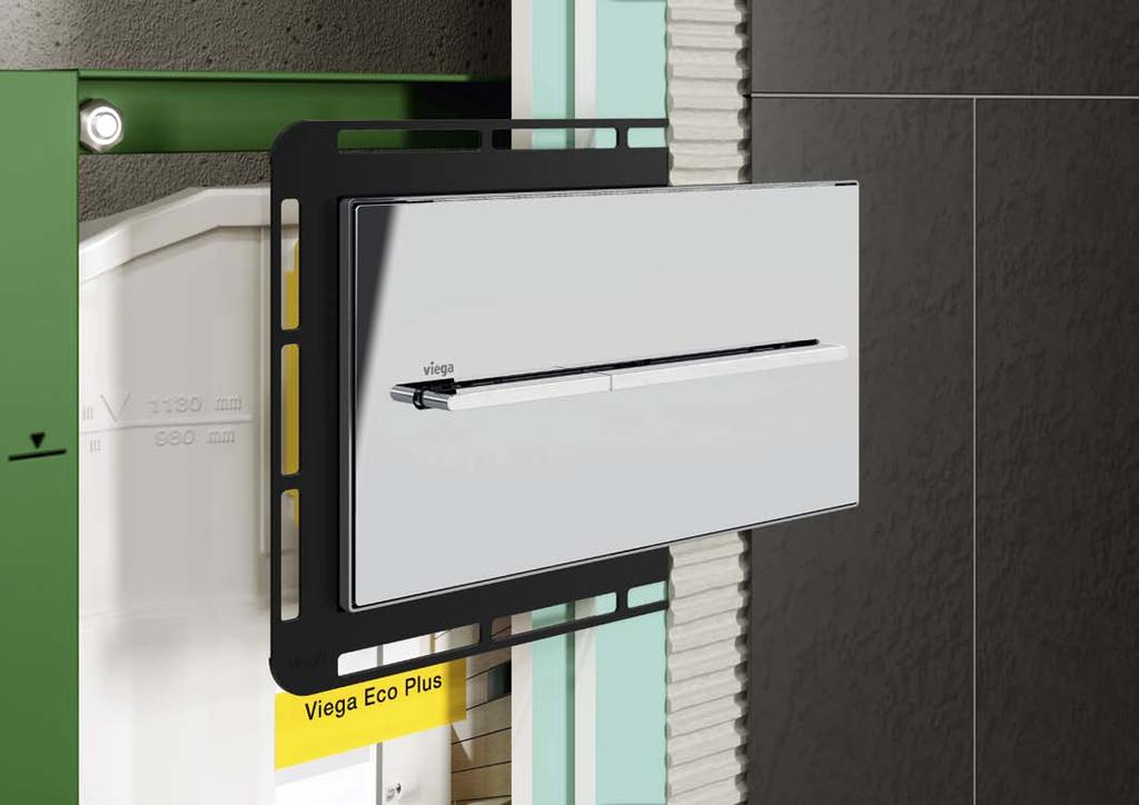 Předstěnová technika Viega 19 Montáž vázaná na obklad Nápadně krásné, zcela nenápadně zabudované. Nadčasově elegantní Dobrý design upoutá, aniž by se musel podbízet.