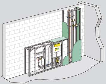 Předstěnová technika Viega 9 Zvuková izolace Při používání sanitárních instalací může rychle vzniknout rušivý hluk.