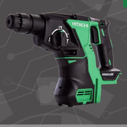 vrtání s příklepem / sekání REACTIVE FORCE CONTROL DH18DBLW4 18 V AKKU BEZUHLÍKOVÉ VRTACÍ KLADIVO (ELEKTRO-PNEUMATICKÉ) (SDS-PLUS) Vrtací prům. v betonu 26 mm Vrtací prům.