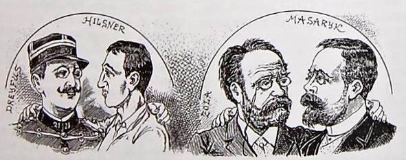Karikatura poukazující na obdobné znaky