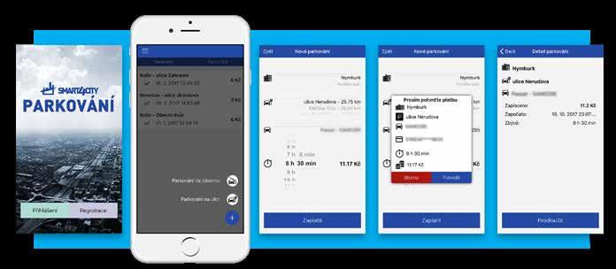 Smart City projekty již dnes fungují i u nás Parkovací systém Smart4City včetně mobilní aplikace Komplexní parkovací systém, jenž je postaven na principu bezdrátového systému snímání