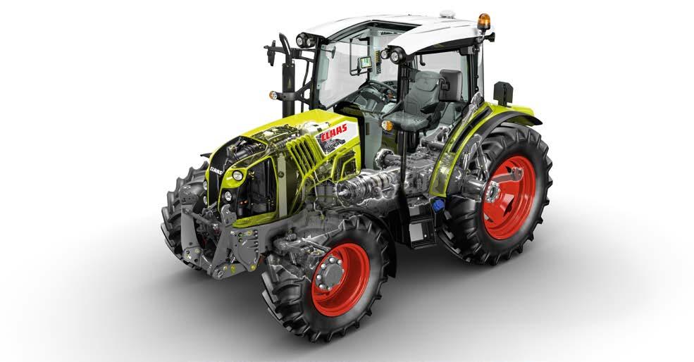 systém CLAAS (CIS) 8 Odpružení přední nápravy PROACTIV 9 Dynamické řízení 0 CSM (CLAAS SEQUENCE MANAGEMENT) GPS PILOT a GPS COPILOT Dle ECE