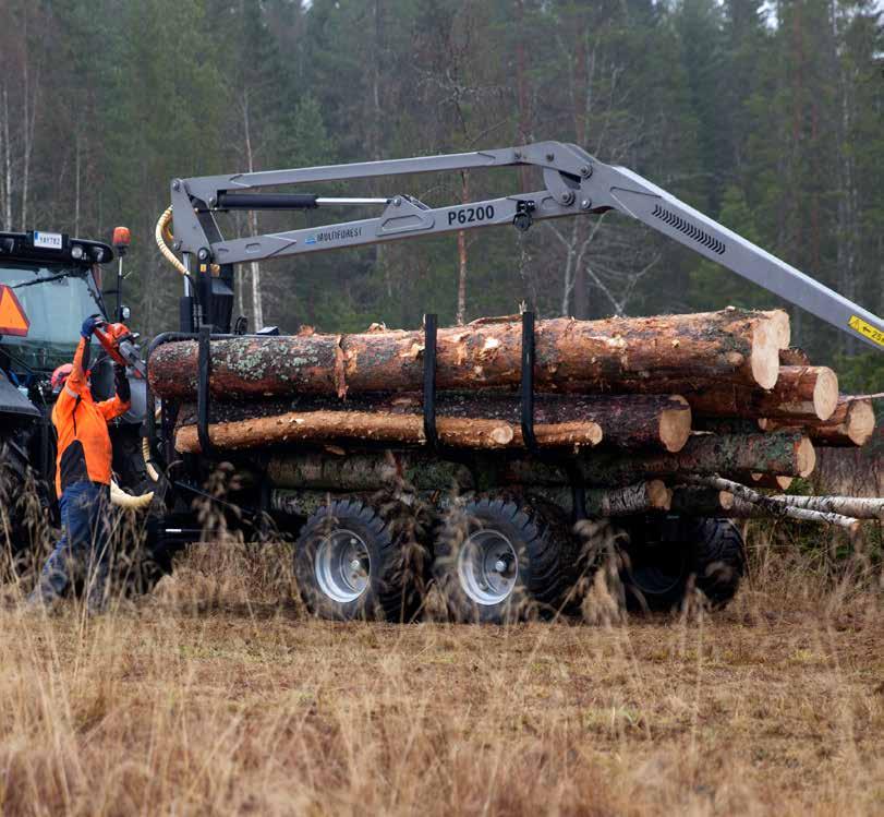 ROBUSTNÍ VYVÁŽECÍ VOZY Trejon Multiforest je vyráběn pro těžkou práci.