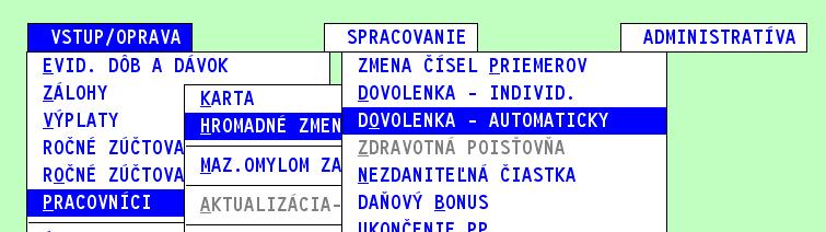 Po potvrdení vykonania aktualizácie program v časti Vstup/oprava Rôzne parametre Minimálne mzdy založí pre existujúce úväzky nové tabuľky platné od 1.