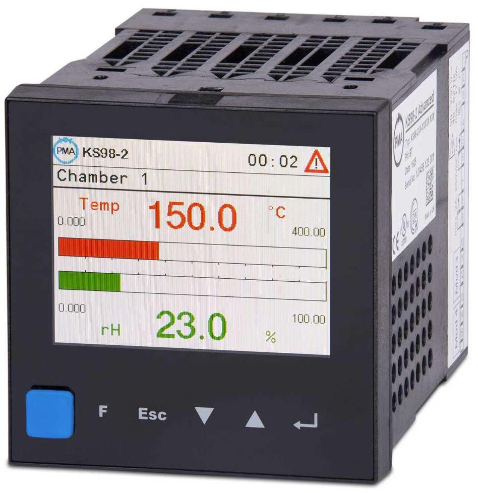 PMA a Company of WEST Control Solutions KS 98-2 Multifunkční regulátor Modulární automatizační systém ve formátu ¼ DIN Měření, regulace, řízení, výpočty, sběr dat, vizualizace, ovládání, hlídání mezí