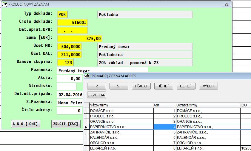 Modul PROLUC Podvojné účtovníctvo DPH od 1.4.