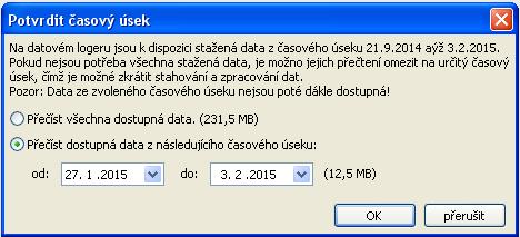Pro každý nahrávaný den je vytvořen soubor log v podadresáři (.../LogX/rok ). Název souboru pro soubor log obsahuje informaci o datu. Příklad: Soubor D2016-10-04.