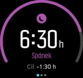 3.33. Sledování spánku Kvalitní noční spánek je důležitý pro duševní i fyzické zdraví. Své hodinky můžete použít k měření spánku a ke sledování, kolik času v průměru spíte.