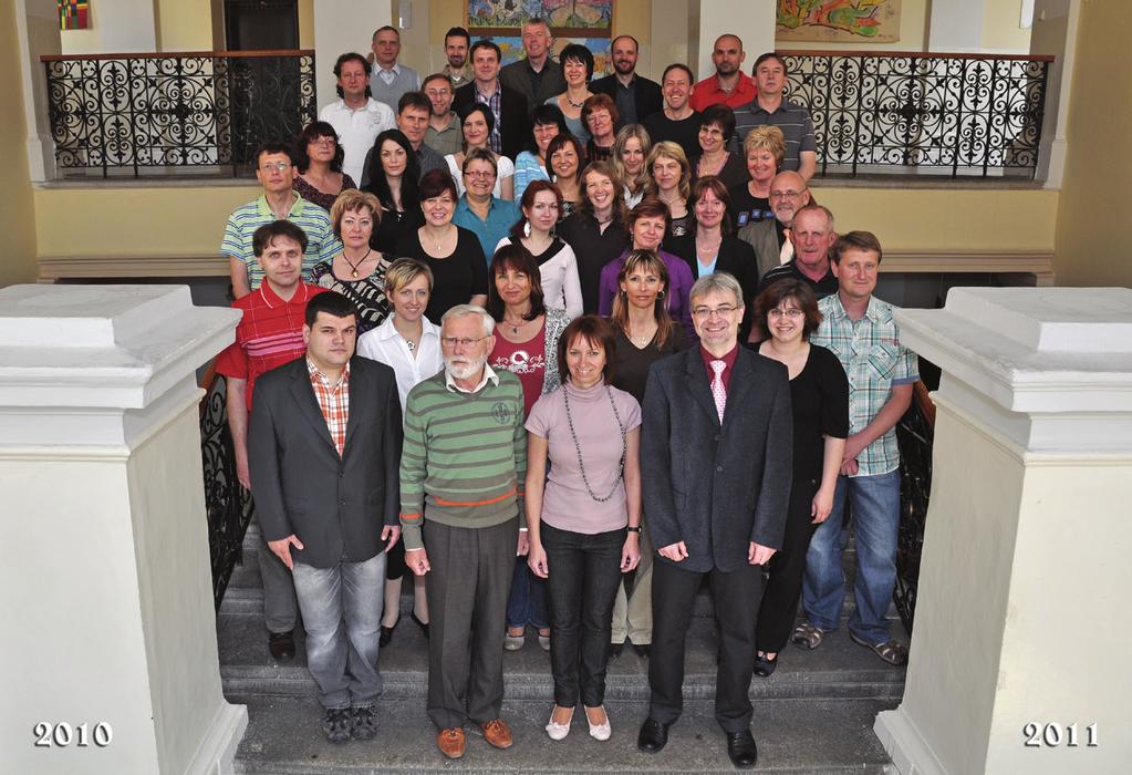 1. řada (i dále vždy zleva): David Barka, Miloslav Javůrek, Martina Javůrková, Pavel Škoda 2. řada: Jan Preclík, Andrea Krákorová, Hana Vrátilová, Ivana Matěnová, Kateřina Frimlová, Jiří Divišek 3.