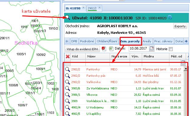 pak můžete vidět jak na detailu půdního bloku (záložka Zem.