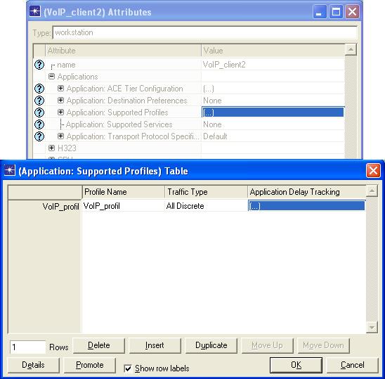 Obr. 5.7: Nastavení parametrů objektu VoIP_client2 5.1.9. Nastavení parametru objektů serverů FTP a HTTP Nastavení objektu serveru pojmenovaného jako FTP.