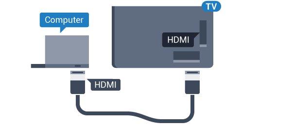 Pomocí adaptéru DVI na HDMI Případně můžete použít adaptér DVI na HDMI (prodává se zvlášť) a připojit počítač ke konektoru HDMI a audio kabel L/R (stereofonní minikonektor 3,5 mm) připojit ke vstupu