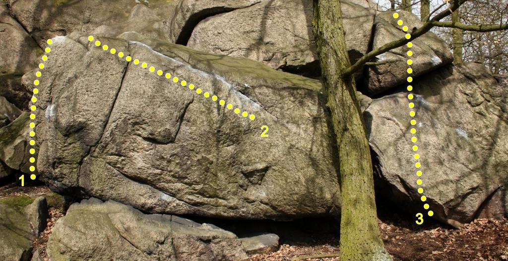 Mravenec bouldering 2) Kamenožrout 1) 2) 3) 4) P řes