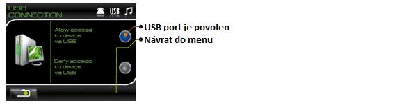 Pokud je detektor takto připojen k PC s příslušným softwarem a připojením k internetu, dojde k automatické aktualizaci softwaru.