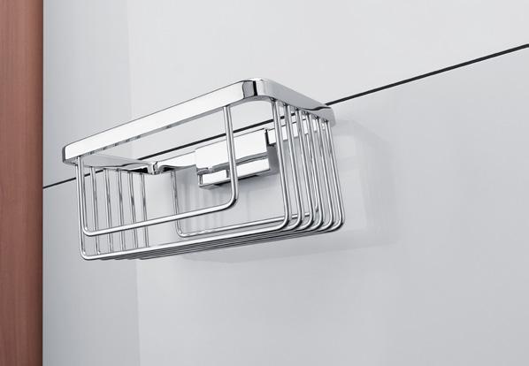 Účelné drátěné poličky elegantně nastolí pořádek ve Vaší koupelně. Díky chromové povrchové úpravě a praktickému provedení se hodí opravdu do každé koupelny.