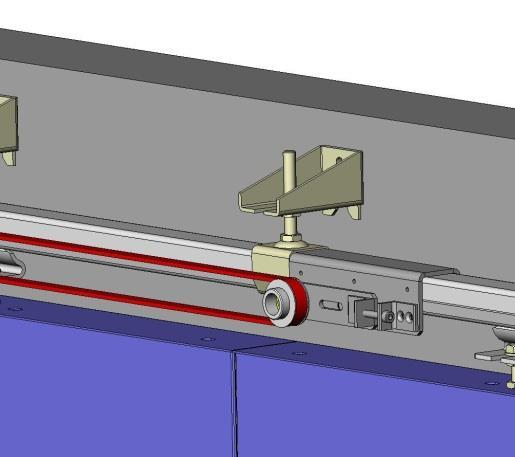 9.2 Elektromotorický pohon Master 9.2.1 Montáž konzoly s motorem a vratné kladky s