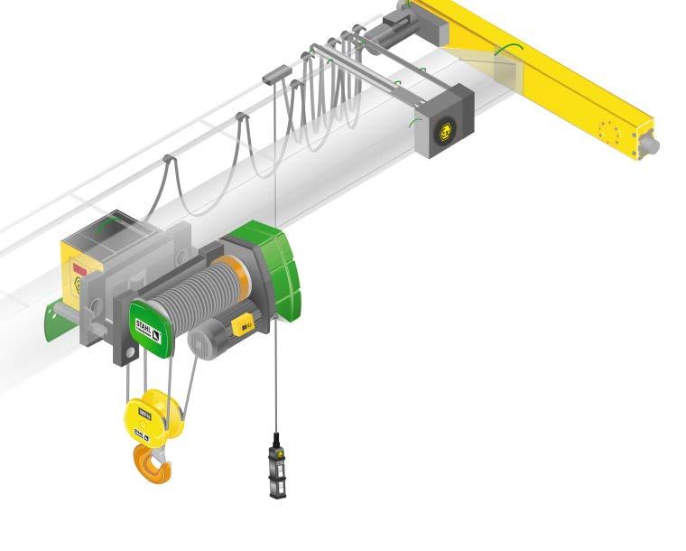 Lanový kladkostroj SH ex se dodává v provedení pro prostředí s možností
