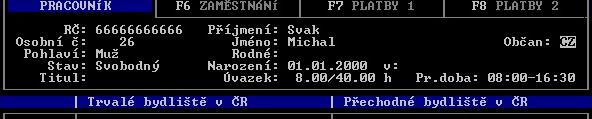 3. Kontrola úvazku jednotlivých pracovníků Velmi důležitou informací, potřebnou k výpočtu ročního přepočteného počtu zaměstnanců, je délka úvazku jednotlivých pracovníků.