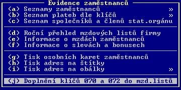 4.1 Jaké informace program zkontroluje a případně doplní? Postupně projde všechny karty pracovníků.