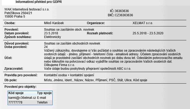 Tato evidence bude napomáhat dodržovat časové lhůty zpracování jednotlivých požadavků a zároveň budou tyto požadavky dostupné na jednom místě pro případné