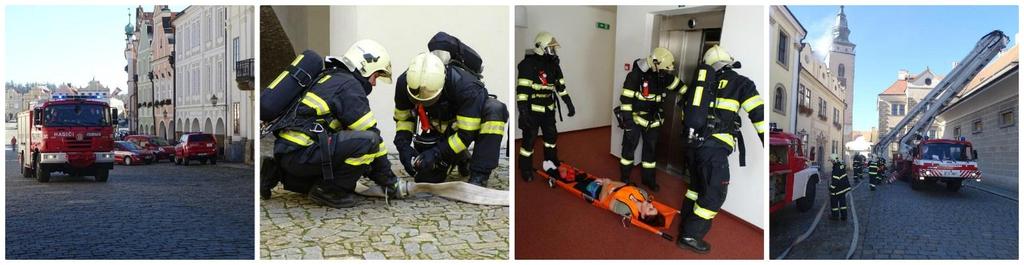 POŽÁR V UNIVERZITNÍM CENTRU Taktické cvičení Hasičského záchranného sboru České Republiky se uskutečnilo 16. 10. 2017. Požár vzniknul ve IV.