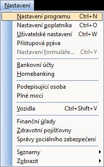 Daňová přiznání TAX Příručka uživatele 37 Otevření poplatníka Poplatníka otevřete stiskem klávesy ENTER nebo povelem Otevřít poplatníka, který najdete v hlavní nabídce agendy Adresář poplatníků.