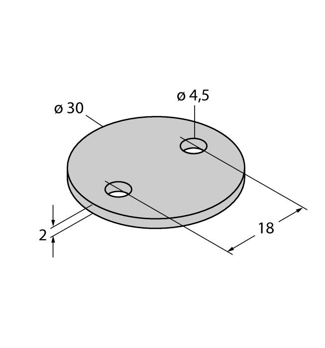 SP1-QR14 1590873 stínicí deska Ø 30mm, hliník HSA-M6-QR14 6901051 Adaptér pro