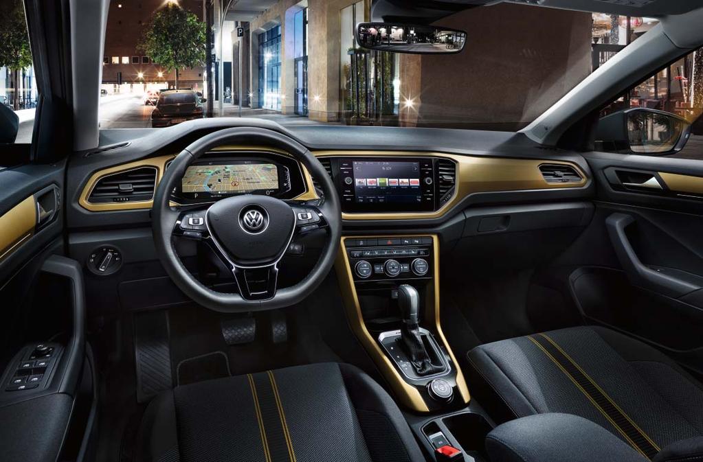Přizpůsobí se pouze, když chcete. V interiéru pokračuje nový T-Roc Style důsledně v tom, co začíná na jeho exteriéru v individuálním vzhledu až do nejmenšího detailu.