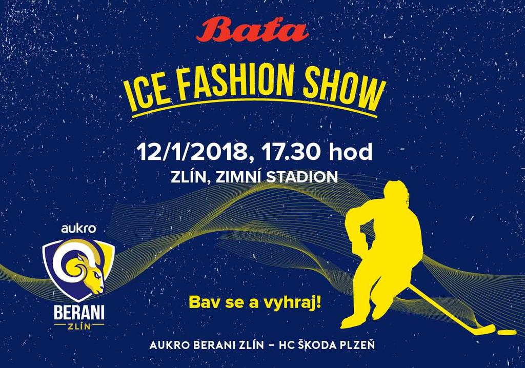 Zlínské Buly BERANI ODEHRAJÍ VÝROČNÍ ZÁPAS V RETRO DRESECH V průběhu výročního zápasu proti HC ŠKODA PLZEŇ se mohou zlínští fanoušci těšit na ICE FASHION SHOW, kterou připravila společnost Baťa.