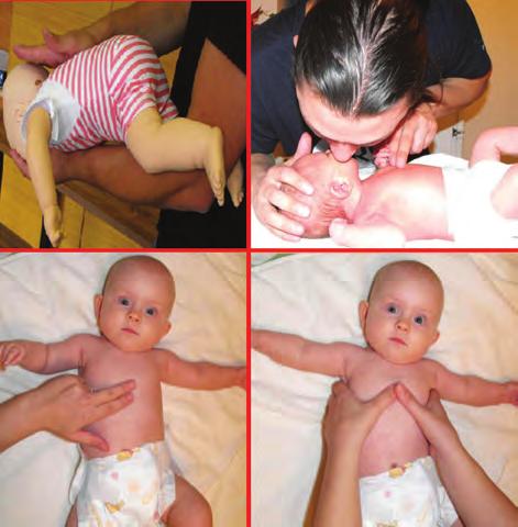 drenážní poloha 5 úderů mezi lopatky pokud se nepodaří cizí těleso odstranit, pokusit se i tak o umělé vdechy od resuscitace dospělého se liší pouze v některých krocích možno použít i stejný postup