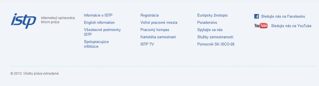 možno vyhľadávať voľné pracovné miesta, články alebo zamestnania tlačidlo Pomocník (pozri A.3.
