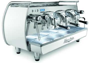 ADONIS STYLE Tradiční profesionální espresso kávovar s elektronickým ovládáním teploty PID; Multifunkční LCD displej; HEES systém pro optimalizaci extrakce; Volumetrické nastavení dávek; 2x nerezová
