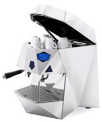 měď mosaz THERESIA Profesionální espresso kávovar; Nastavitelné dávkování množství vody; "Cool Touch" parní tryska; Grafický displej; Dotykový panel; Tepelně izolovaný