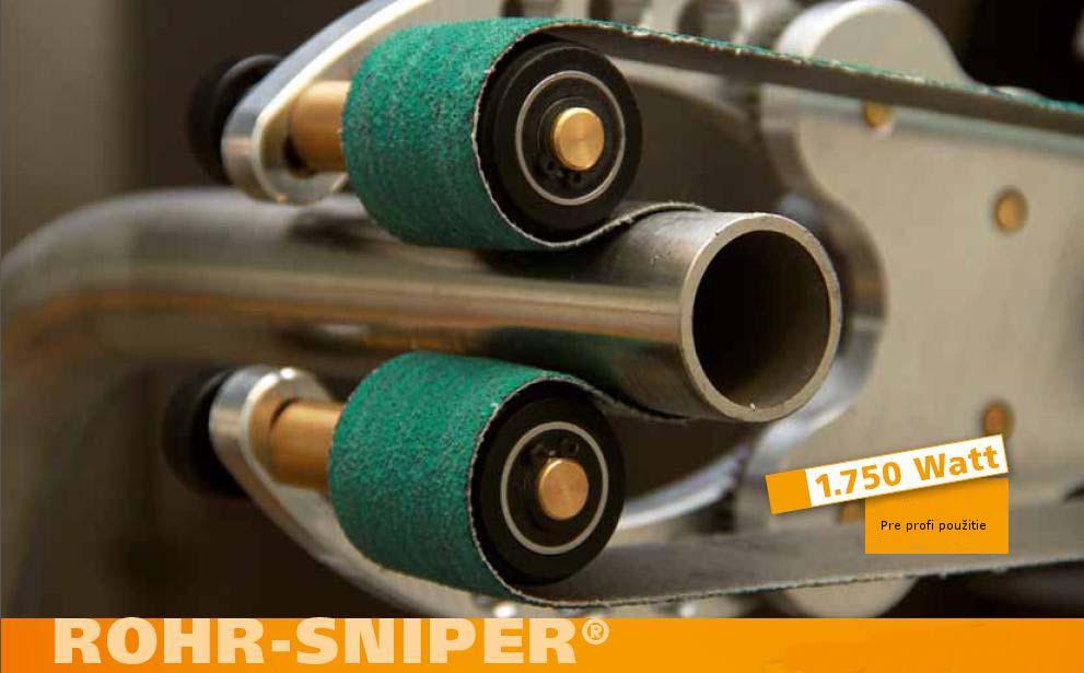 SYSTÉM NA BRÚSENIE RÚR ROHR-SNIPER - minimálna potreba sily vďaka revolučnému, vyvinutému systému