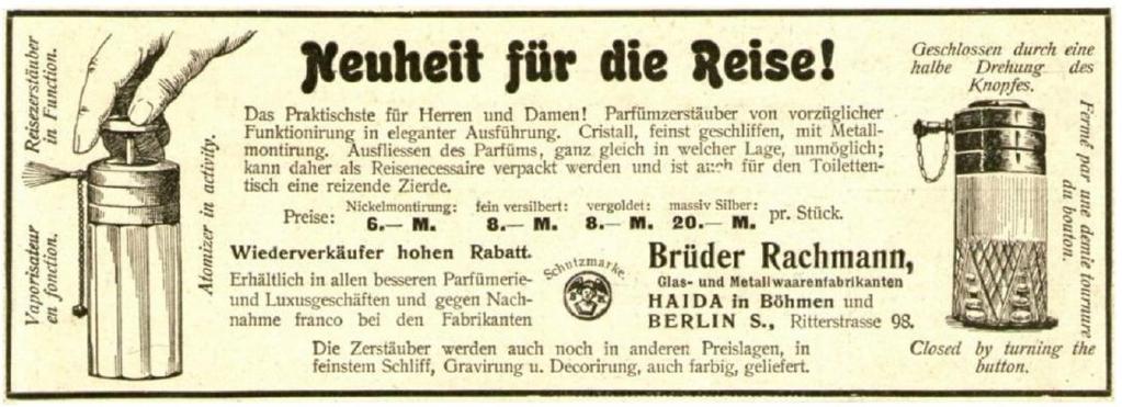 V roce 1931 byla ale ještě založena pobočka v italském Miláně. Rok nato dochází k rozdělení borské části na dva subjekty. První, zabývající se nadále sklářskou výrobou, vedl Bruno Rachmann.