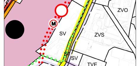 byl několikráte variantně přepracováván (viz studii METROPROJEKT Praha pro ÚMČ Praha 3 v letech 2006 a 2009) až po polohu s vazbou k ul. Olšanské resp. ke křižovatce ul. Želivského x Olšanská.