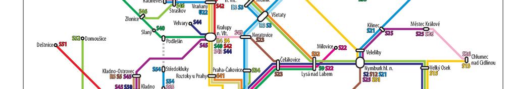 Návrh označení linek S a R v Praze a Středočeském kraji Je přitom zapotřebí reagovat na rostoucí poptávku, a to jak prostřednictvím zaváděním nových vlaků a zkracování intervalů mezi spoji, tak