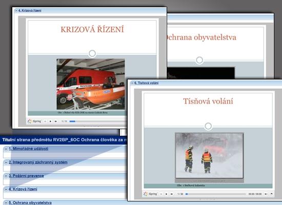 Prezentace si studenti spustí přímo online v interaktivní osnově Materiály jsou doplněny množstvím fotografií Ve studijních