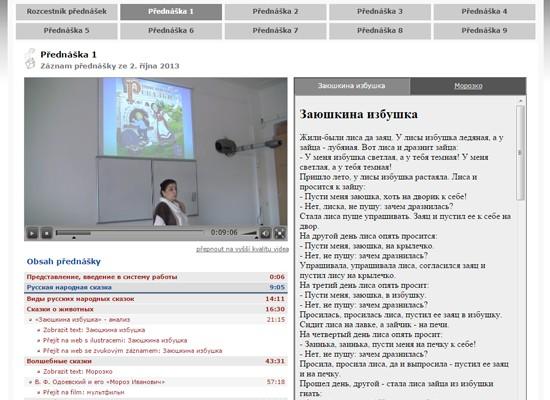 orientovat a mohou ji využívat dále při svém studiu či při dohledávání jednotlivých knih, o kterých profesorka hovořila Vedle videa vždy vidí i samotné