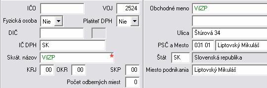 2. Tento kód je vyplnený aj v mzdových údajoch zamestnanca: 3. Po označení zamestnanca, potvrdené klávesy T resp.